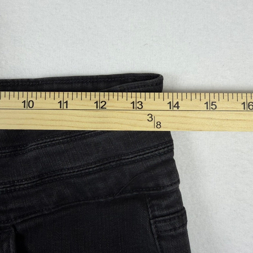 Flying Monkey Platinum High Rise Skinny Jeans Black Raw Hem Y3333-E Womens 27 - Picture 9 of 9
